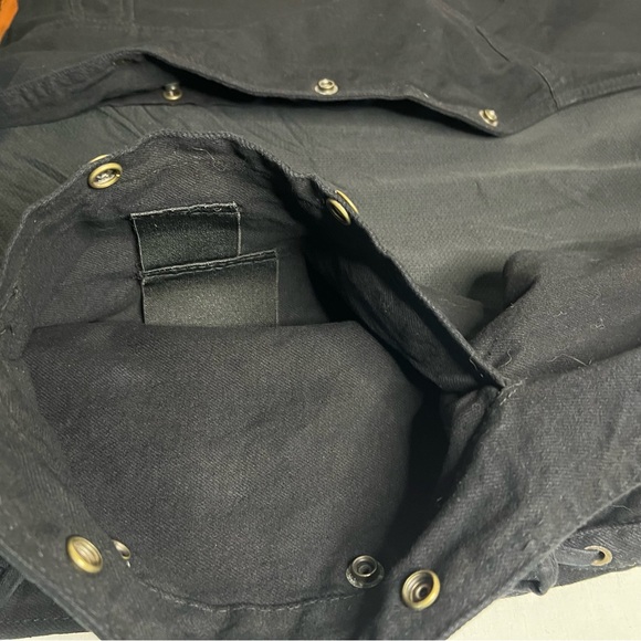 Milwaukee Performance black denim biker vest conceal carry pockets men's XLarge - Picture 6 of 10